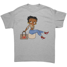 Load image into Gallery viewer, Betty_Boop_Shirt_Cute_Baddie_Streetwear_Sport_Grey_Front_Mockup.png