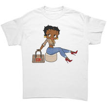 Load image into Gallery viewer, Betty_Boop_Shirt_Cute_Baddie_Streetwear_White_Front_Mockup.png