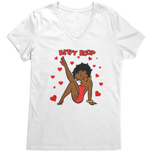 Load image into Gallery viewer, Betty Boop Shirt, Cute Betty Boop Tshirt, Betty Boop with Heart Shirt, Betty Boop Womens V-Neck, Betty Boop Womens Clothing, Christmas Gift