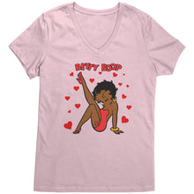 Load image into Gallery viewer, Betty Boop Shirt, Cute Betty Boop Tshirt, Betty Boop with Heart Shirt, Betty Boop Womens V-Neck, Betty Boop Womens Clothing, Christmas Gift