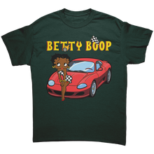 Load image into Gallery viewer, Betty_Boop_Shirt_Drag_Racing_Shirt_Car_Forest_Green_Mockup.png