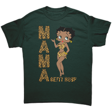 Load image into Gallery viewer, Betty_Boop_Shirt_Leopard_Print_Mama_Shi_Forest_Green_Mockup.png