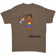 Load image into Gallery viewer, Betty_Boop_Shirt_Love_is_Love_Shirt_Eq_Brown_Savana_Front_Mockup.png