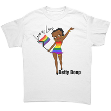 Load image into Gallery viewer, Betty_Boop_Shirt_Love_is_Love_Shirt_Eq_White_Front_Mockup.png