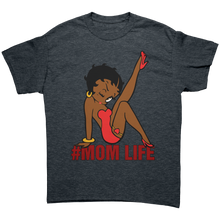Load image into Gallery viewer, Betty_Boop_Shirt_Mom_Life_Shirt_Betty__Dark_Heather_Mockup.png