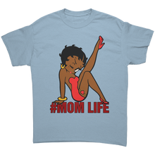 Load image into Gallery viewer, Betty_Boop_Shirt_Mom_Life_Shirt_Betty__Light_Blue_Front_Mockup.png