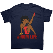 Load image into Gallery viewer, Betty_Boop_Shirt_Mom_Life_Shirt_Betty__Navy_Front_Mockup.png