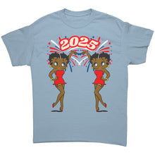 Load image into Gallery viewer, Betty Boop Shirt, New Year 2025 Shirt, New Year Shirt, Womens Shirt, Womens Clothing, New Year Gift, Christmas Shirt, Christmas Gift For Her