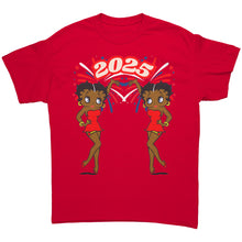 Load image into Gallery viewer, Betty Boop Shirt, New Year 2025 Shirt, New Year Shirt, Womens Shirt, Womens Clothing, New Year Gift, Christmas Shirt, Christmas Gift For Her