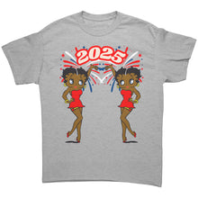 Load image into Gallery viewer, Betty Boop Shirt, New Year 2025 Shirt, New Year Shirt, Womens Shirt, Womens Clothing, New Year Gift, Christmas Shirt, Christmas Gift For Her