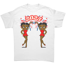 Load image into Gallery viewer, Betty Boop Shirt, New Year 2025 Shirt, New Year Shirt, Womens Shirt, Womens Clothing, New Year Gift, Christmas Shirt, Christmas Gift For Her