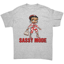 Load image into Gallery viewer, Betty_Boop_Shirt_Sassy_Shirt_Sassy_Mod_Ash_Grey_Front_Mockup.png