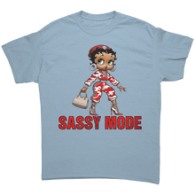 Load image into Gallery viewer, Betty_Boop_Shirt_Sassy_Shirt_Sassy_Mod_Light_Blue_Front_Mockup.png