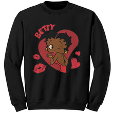 Load image into Gallery viewer, Betty Boop Sweater, Betty Boop Sweatshirt, Cute Womens Sweatshirt, Valentines Sweatshirt Gift, Womens Clothing, Christmas Gift For Her