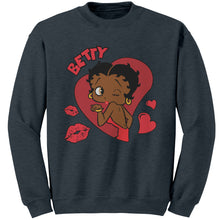 Load image into Gallery viewer, Betty Boop Sweater, Betty Boop Sweatshirt, Cute Womens Sweatshirt, Valentines Sweatshirt Gift, Womens Clothing, Christmas Gift For Her