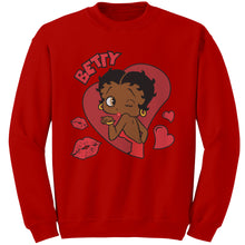Load image into Gallery viewer, Betty Boop Sweater, Betty Boop Sweatshirt, Cute Womens Sweatshirt, Valentines Sweatshirt Gift, Womens Clothing, Christmas Gift For Her