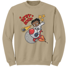 Load image into Gallery viewer, Betty_Boop_Sweatshirt_Astronaut_Design__Sand_Mockup.png