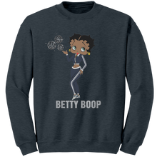 Load image into Gallery viewer, Betty_Boop_Sweatshirt_Betty_Boop_Graphi_Dark_Heather_Mockup.png