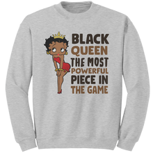 Load image into Gallery viewer, Betty_Boop_Sweatshirt_Black_Girl_Sweats_Ash_Mockup.png