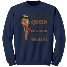 Load image into Gallery viewer, Betty_Boop_Sweatshirt_Black_Girl_Sweats_Navy_Mockup.png