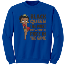 Load image into Gallery viewer, Betty_Boop_Sweatshirt_Black_Girl_Sweats_Royal_Mockup.png