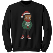 Load image into Gallery viewer, Betty_Boop_Sweatshirt_Cartoon_Character_Black_Mockup.png