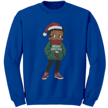 Load image into Gallery viewer, Betty_Boop_Sweatshirt_Cartoon_Character_Royal_Mockup.png