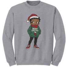 Load image into Gallery viewer, Betty_Boop_Sweatshirt_Cartoon_Character_Sport_Grey_Mockup.png