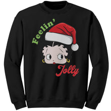 Load image into Gallery viewer, Betty Boop Sweatshirt, Christmas Sweatshirt, Feeling Jolly Sweatshirt, Betty Boop Sweater Betty Boop Shirt Betty Boop Christmas Gift For Her