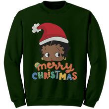Load image into Gallery viewer, Betty Boop Sweatshirt, Christmas Sweatshirt, Santa Design Betty Boop Christmas Sweatshirt, Christmas Gifts, Holiday Sweatshirt, Winter Gift