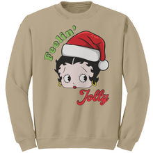 Load image into Gallery viewer, Betty Boop Sweatshirt, Christmas Sweatshirt, Feeling Jolly Sweatshirt, Betty Boop Sweater Betty Boop Shirt Betty Boop Christmas Gift For Her