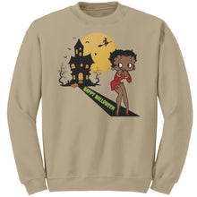 Load image into Gallery viewer, Betty Boop Sweatshirt, Cute Betty Boop Halloween Sweatshirt, Spooky Season Sweatshirt, Funny Halloween Gift For Her Betty Boop Womens Shirt