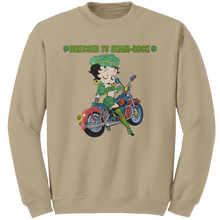 Load image into Gallery viewer, Betty_Boop_Sweatshirt_Dressed_To_Shamro_Sand_Mockup.png