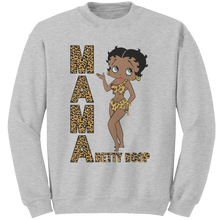 Load image into Gallery viewer, Betty_Boop_Sweatshirt_Leopard_Print_Mam_Ash_Mockup.png