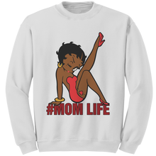 Load image into Gallery viewer, Betty_Boop_Sweatshirt_Mom_Life_Sweatshi_White_Mockup.png