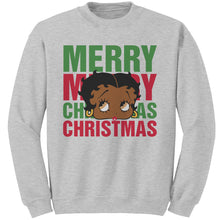 Load image into Gallery viewer, Betty Boop Sweatshirt for Women Christmas Graphic Pullover Cute Betty Boop Gift Holiday Sweater for Her Christmas Party Gift Comfy Sweater
