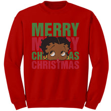Load image into Gallery viewer, Betty Boop Sweatshirt for Women Christmas Graphic Pullover Cute Betty Boop Gift Holiday Sweater for Her Christmas Party Gift Comfy Sweater