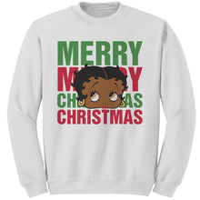 Load image into Gallery viewer, Betty Boop Sweatshirt for Women Christmas Graphic Pullover Cute Betty Boop Gift Holiday Sweater for Her Christmas Party Gift Comfy Sweater