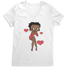 Load image into Gallery viewer, Betty Boop T-Shirt Gifts for Her, Cute Betty Boop Birthday Gifts, Betty Boop Shirt, Betty Boop Gifts, Valentines Day Shirt, Womens V-Neck