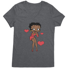 Load image into Gallery viewer, Betty Boop T-Shirt Gifts for Her, Cute Betty Boop Birthday Gifts, Betty Boop Shirt, Betty Boop Gifts, Valentines Day Shirt, Womens V-Neck