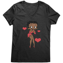 Load image into Gallery viewer, Betty Boop T-Shirt Gifts for Her, Cute Betty Boop Birthday Gifts, Betty Boop Shirt, Betty Boop Gifts, Valentines Day Shirt, Womens V-Neck