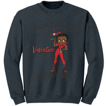 Load image into Gallery viewer, Betty Boop Valentine Sweatshirt, Womens Valentine Sweatshirt, Betty Boop Sweatshirt, Womens Clothing, Valentines Day Gift, Valentine Gift
