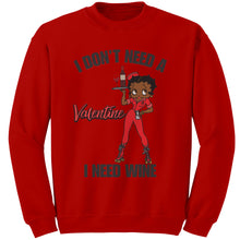 Load image into Gallery viewer, Betty Boop Valentine Sweatshirt, Womens Valentine Sweatshirt, Betty Boop Sweatshirt, Womens Clothing, Valentines Day Gift, Valentine Gift