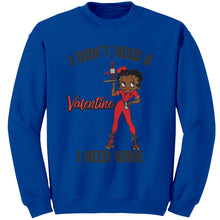 Load image into Gallery viewer, Betty Boop Valentine Sweatshirt, Womens Valentine Sweatshirt, Betty Boop Sweatshirt, Womens Clothing, Valentines Day Gift, Valentine Gift