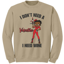 Load image into Gallery viewer, Betty Boop Valentine Sweatshirt, Womens Valentine Sweatshirt, Betty Boop Sweatshirt, Womens Clothing, Valentines Day Gift, Valentine Gift