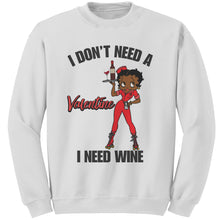 Load image into Gallery viewer, Betty Boop Valentine Sweatshirt, Womens Valentine Sweatshirt, Betty Boop Sweatshirt, Womens Clothing, Valentines Day Gift, Valentine Gift