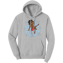 Load image into Gallery viewer, Betty Boop Womens Hoodie, Cute Christmas Hoodie, Snowflakes Hoodie, Snowflake Christmas Hoodie, Womens Sweater For Christmas Gift For Her
