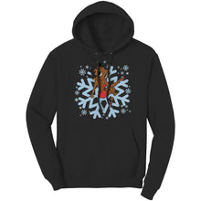 Load image into Gallery viewer, Betty Boop Womens Hoodie, Cute Christmas Hoodie, Snowflakes Hoodie, Snowflake Christmas Hoodie, Womens Sweater For Christmas Gift For Her