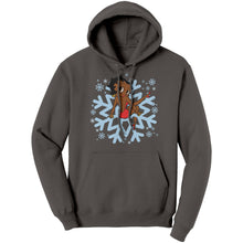 Load image into Gallery viewer, Betty Boop Womens Hoodie, Cute Christmas Hoodie, Snowflakes Hoodie, Snowflake Christmas Hoodie, Womens Sweater For Christmas Gift For Her