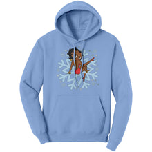 Load image into Gallery viewer, Betty Boop Womens Hoodie, Cute Christmas Hoodie, Snowflakes Hoodie, Snowflake Christmas Hoodie, Womens Sweater For Christmas Gift For Her